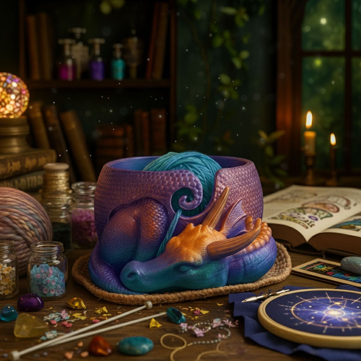 Enchanted Dragon Yarn Bowl - view 6