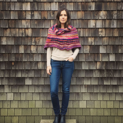 Cowl Neck Poncho Knitting Pattern