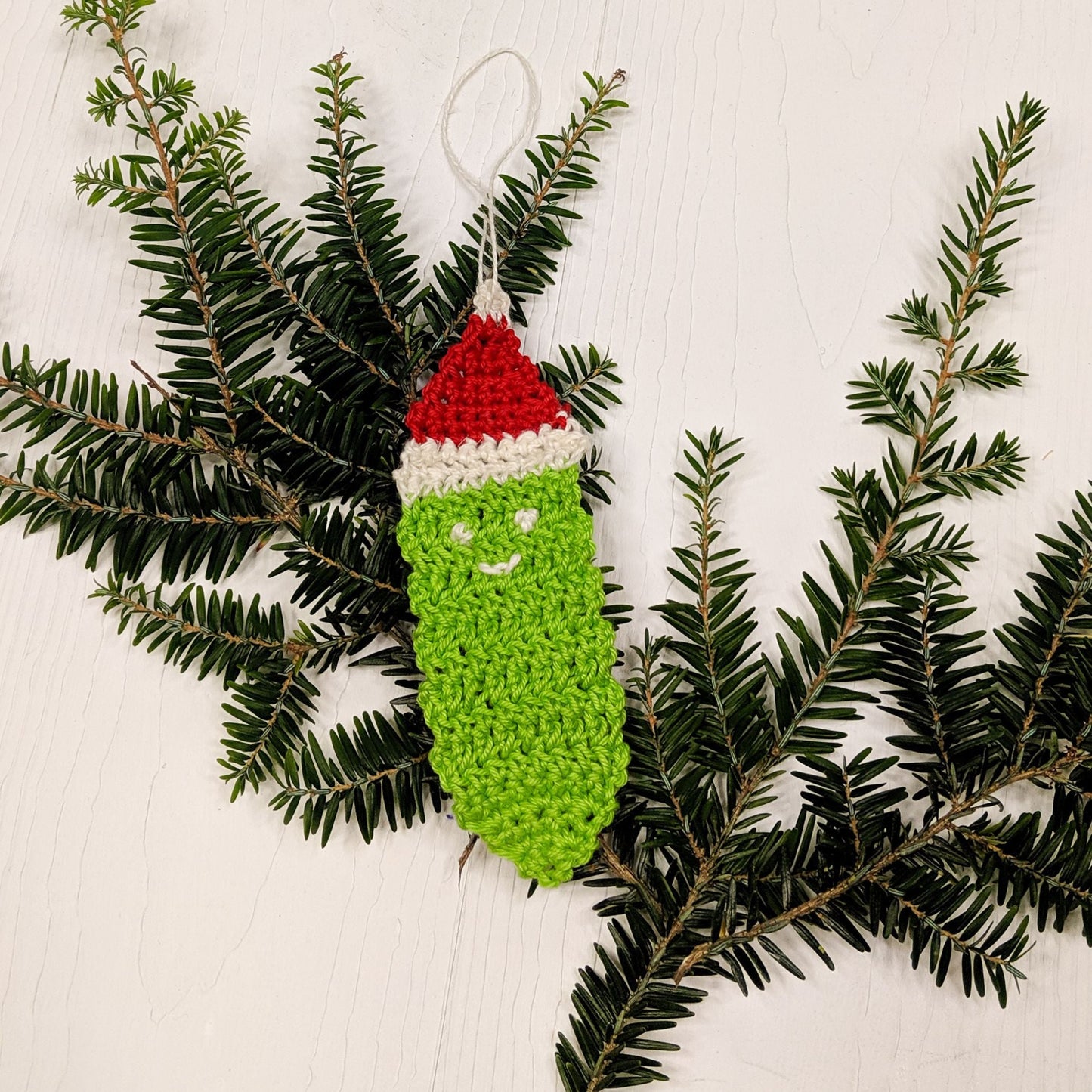 Christmas Pickle Ornament Crochet Pattern