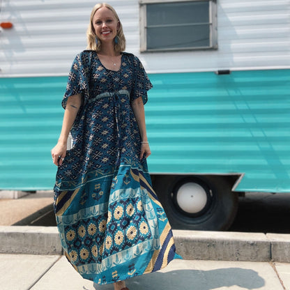 Aanya Adjustable Long Kaftan Dress - view 3