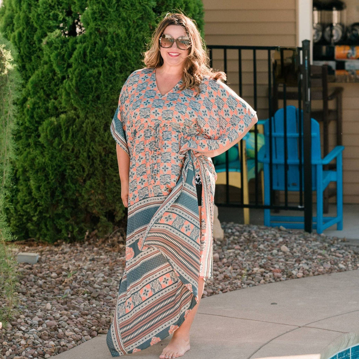 Aanya Adjustable Long Kaftan Dress - view 6