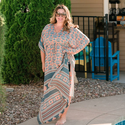 Aanya Adjustable Long Kaftan Dress - view 6