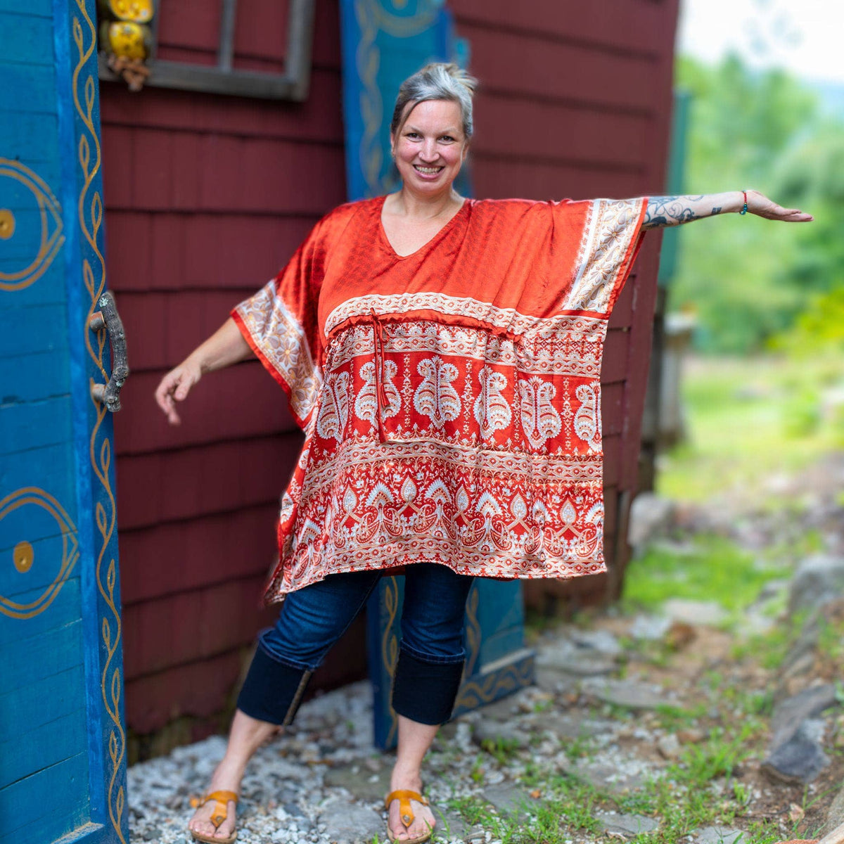 Aanya Adjustable Short Kaftan - view 5