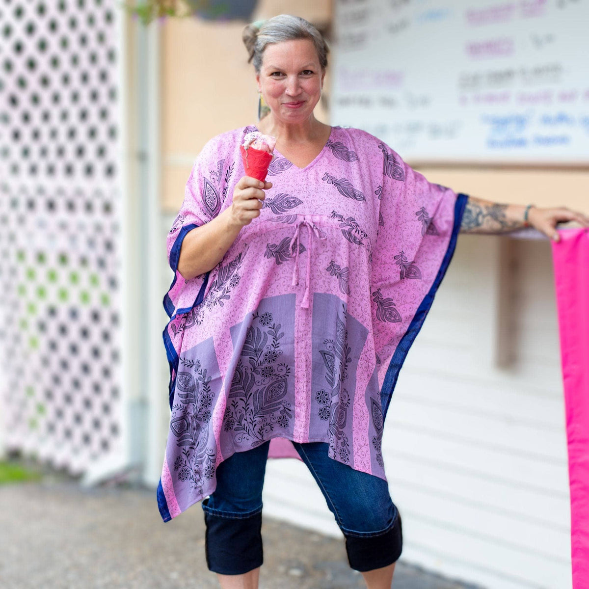 Aanya Adjustable Short Kaftan - view 8
