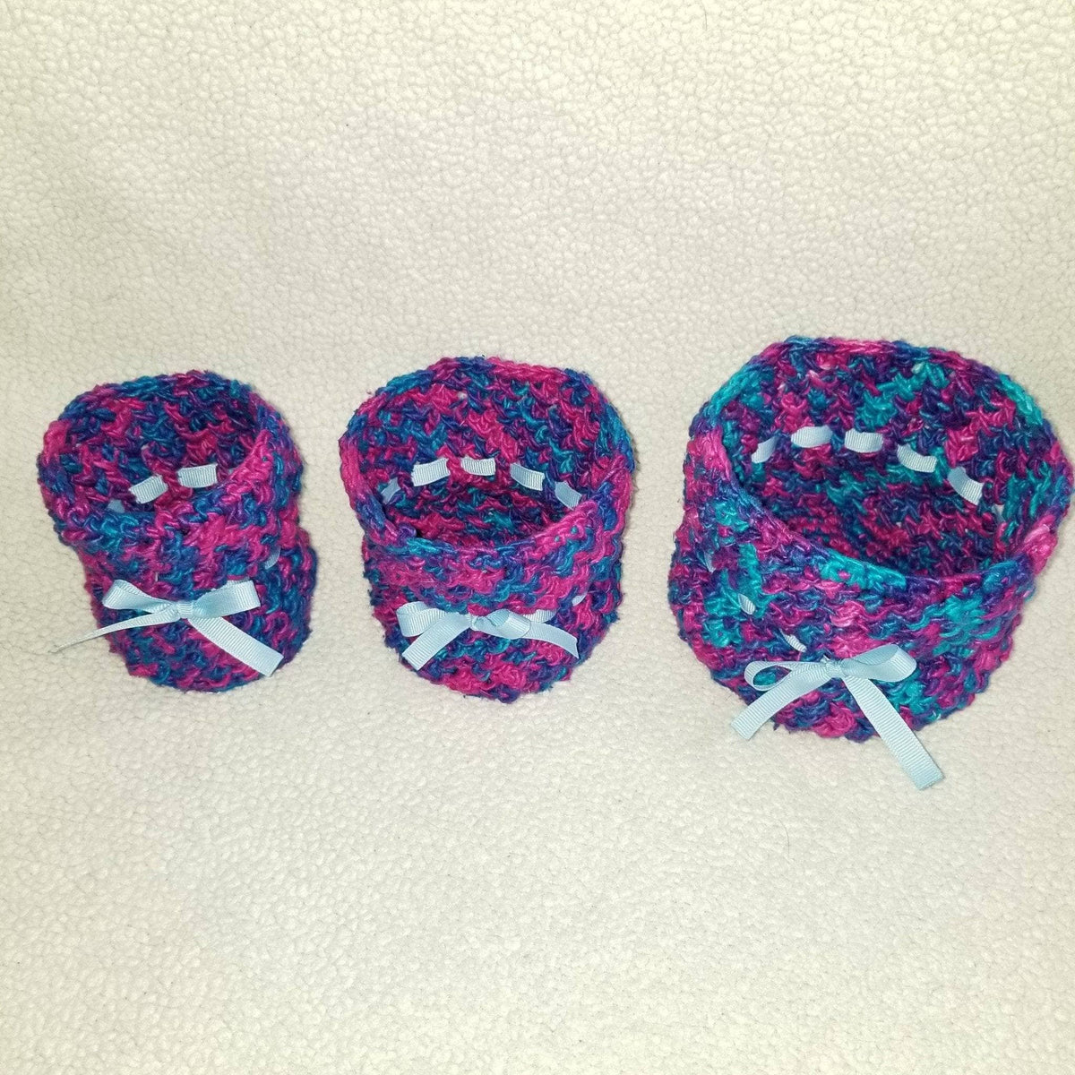 Abigail Basket Trio Crochet Pattern - view 2