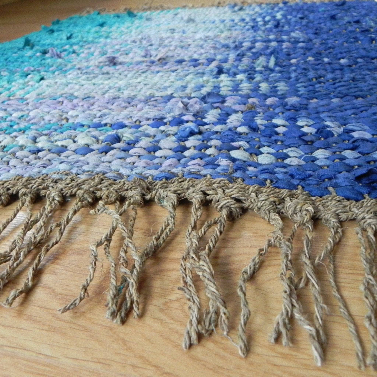 Adriatic Pools Throw Rug Weaving Pattern - view 2