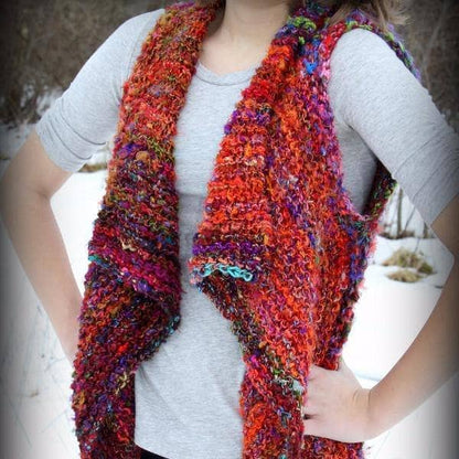 Adventure Cardi Banana Fiber Yarn Knit Kit - view 2