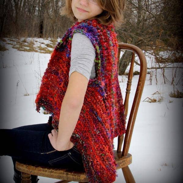 Adventure Cardi Banana Fiber Yarn Knit Kit - view 4
