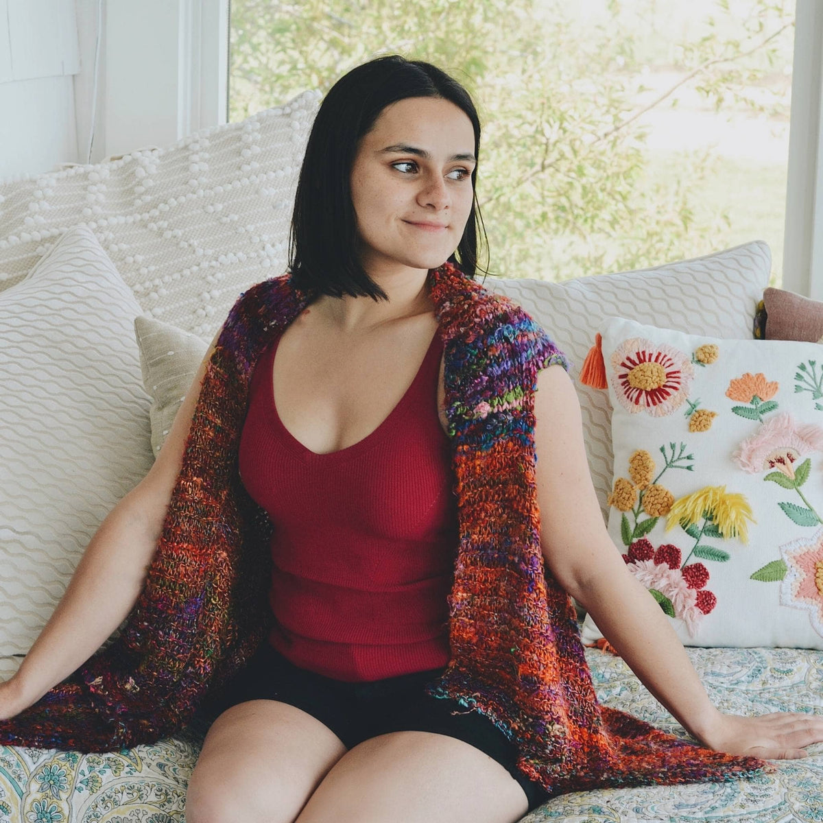 Adventure Cardi Banana Fiber Yarn Knit Kit