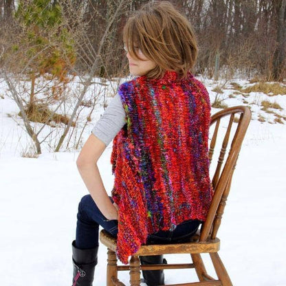 Adventure Cardi Knitted Vest Pattern - view 2