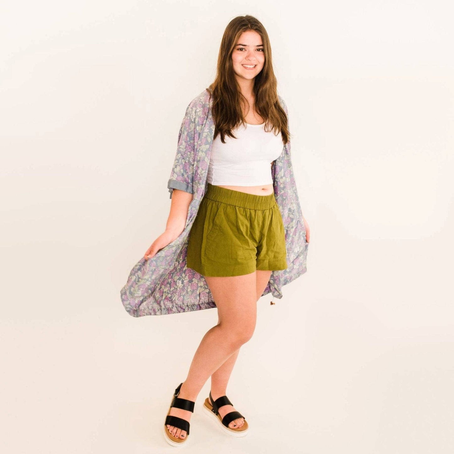 Amara Short Recycled Sari Duster - view 10