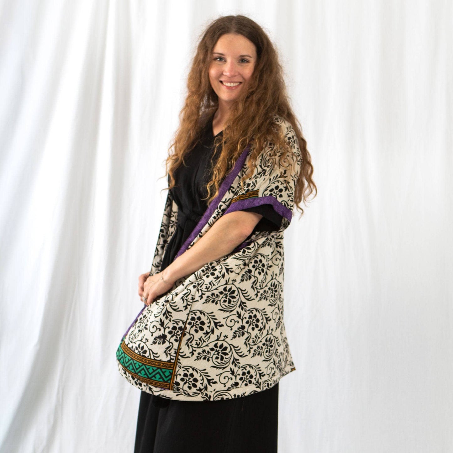 Amara Short Recycled Sari Duster