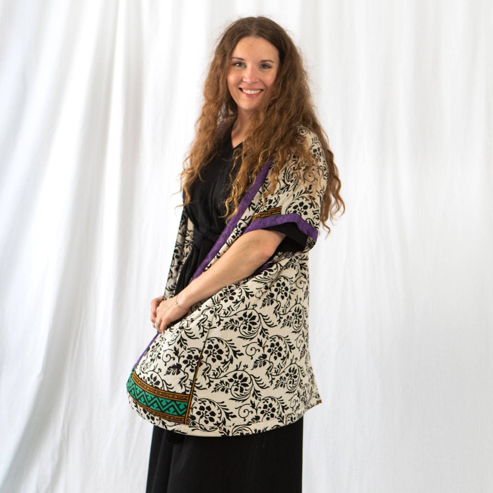 Amara Short Recycled Sari Duster