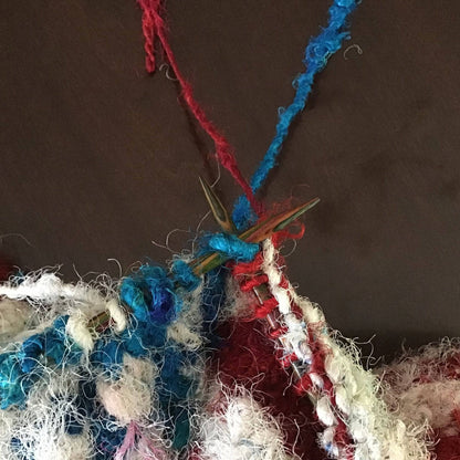 American Flag Wall Hanging Knitting Pattern - view 3