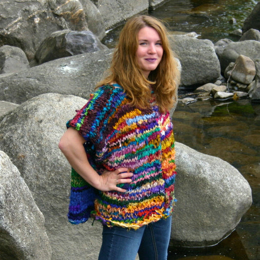 Artfully Yours Poncho Knit Pattern - view 2