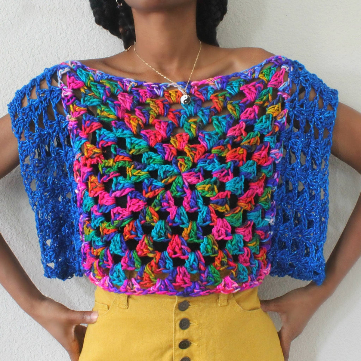 Astral Crochet Granny Square Top Pattern - view 2