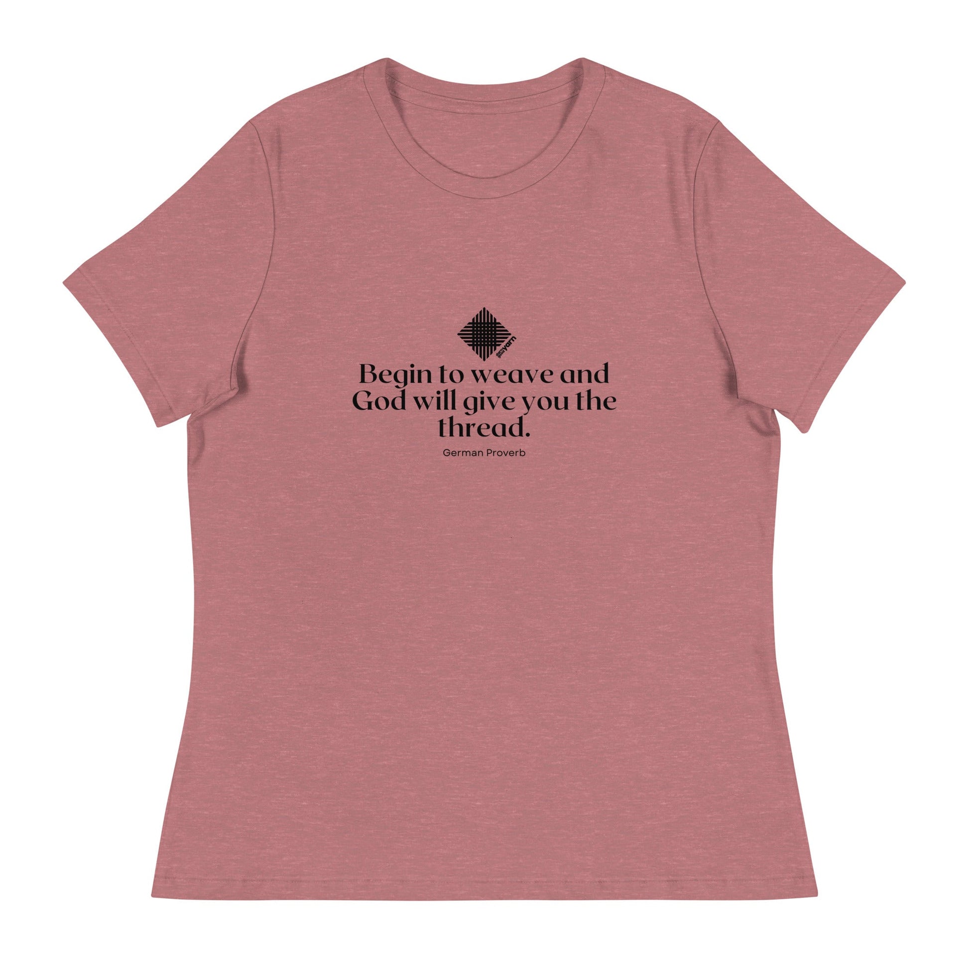 "Begin to Weave" Women's Relaxed Fit T-Shirt