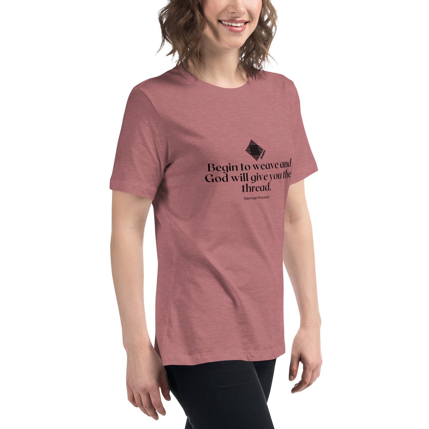 "Begin to Weave" Women's Relaxed Fit T-Shirt - view 2