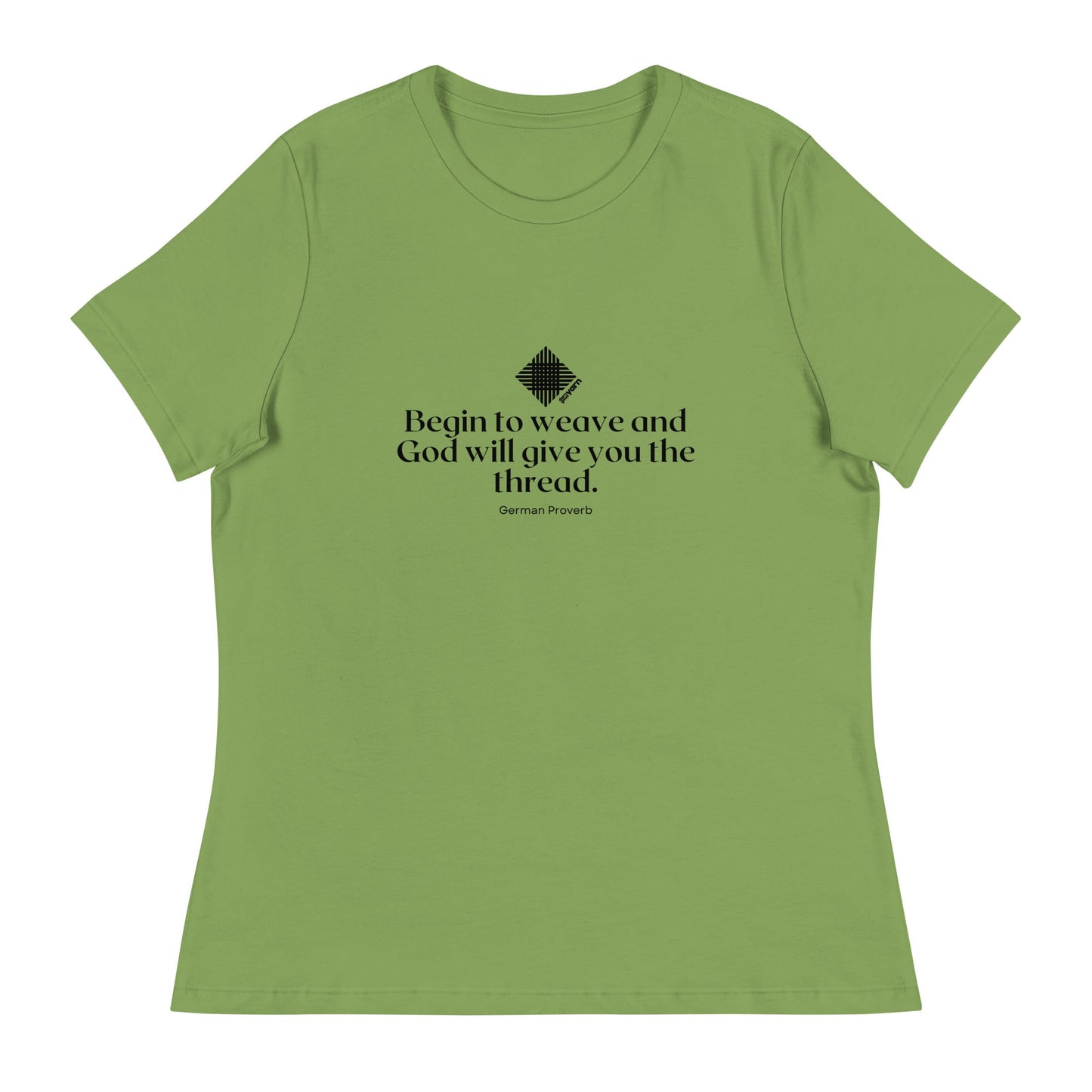 "Begin to Weave" Women's Relaxed Fit T-Shirt - view 3
