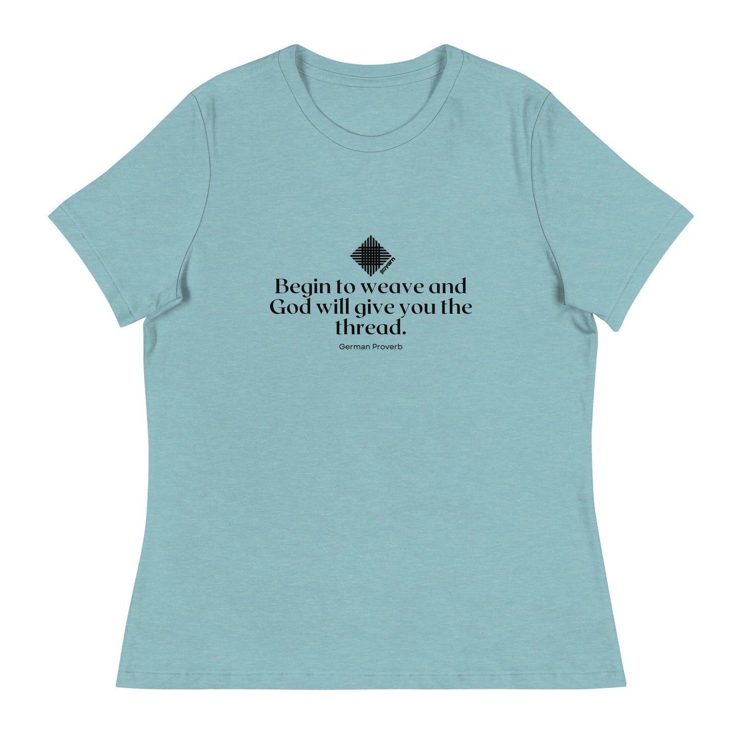 "Begin to Weave" Women's Relaxed Fit T-Shirt - view 4