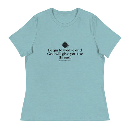 "Begin to Weave" Women's Relaxed Fit T-Shirt - view 4