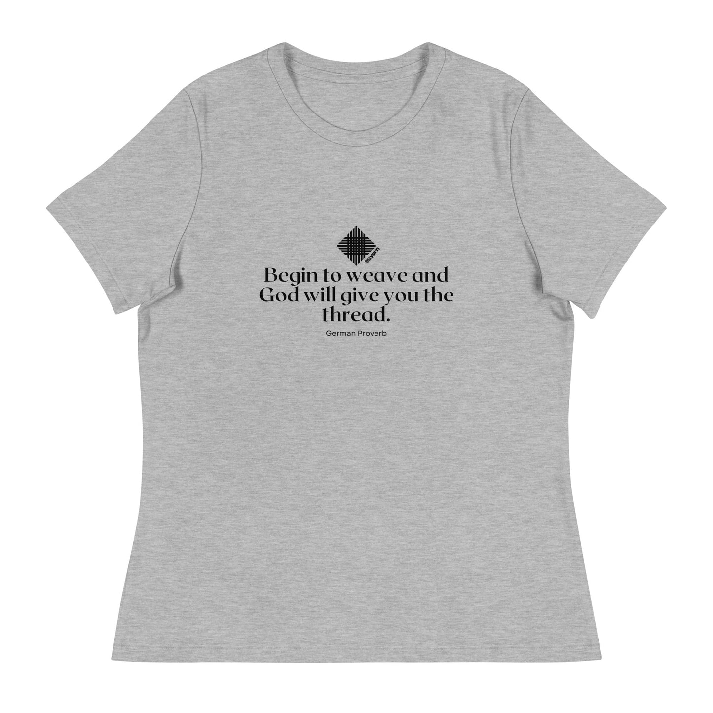 "Begin to Weave" Women's Relaxed Fit T-Shirt - view 5