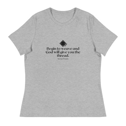 "Begin to Weave" Women's Relaxed Fit T-Shirt - view 5