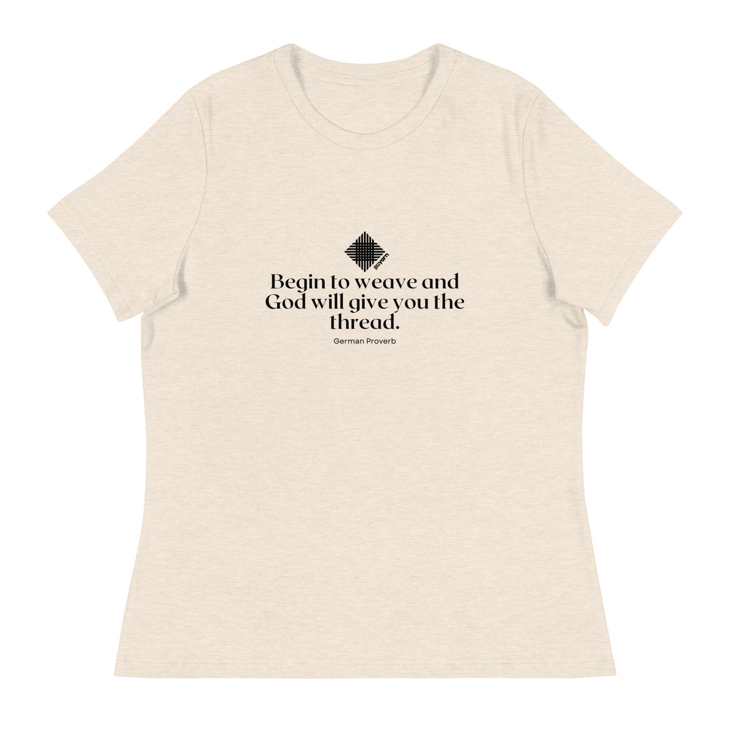 "Begin to Weave" Women's Relaxed Fit T-Shirt - view 9