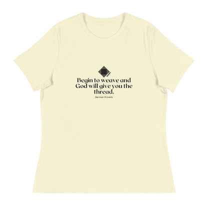 "Begin to Weave" Women's Relaxed Fit T-Shirt - view 10