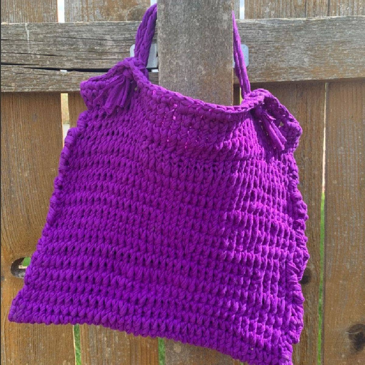 Beginner Friendly Knitted T-Shirt Bag Pattern - view 2