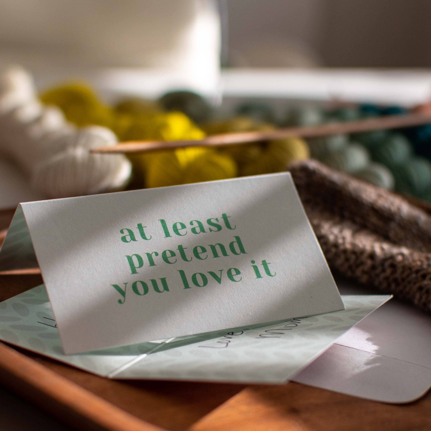"At Least Pretend You Love It" Care Instruction Cards - view 2