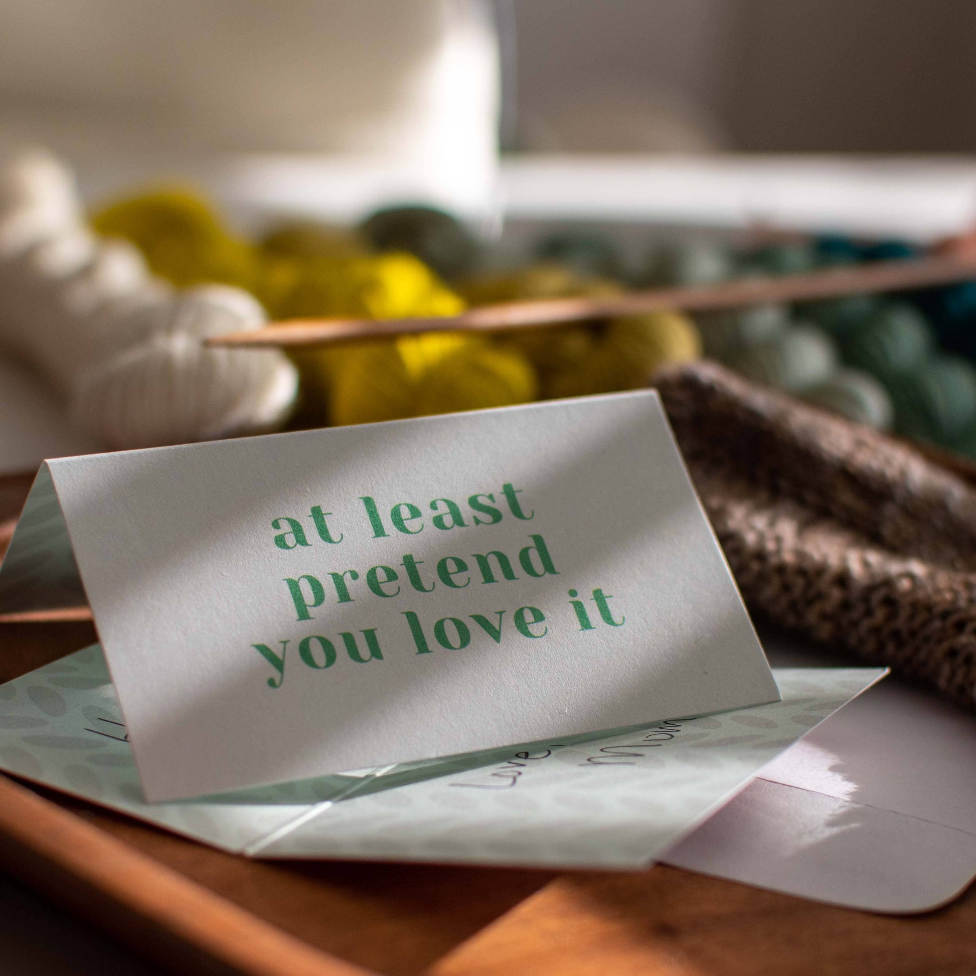 "At Least Pretend You Love It" Care Instruction Cards - view 2