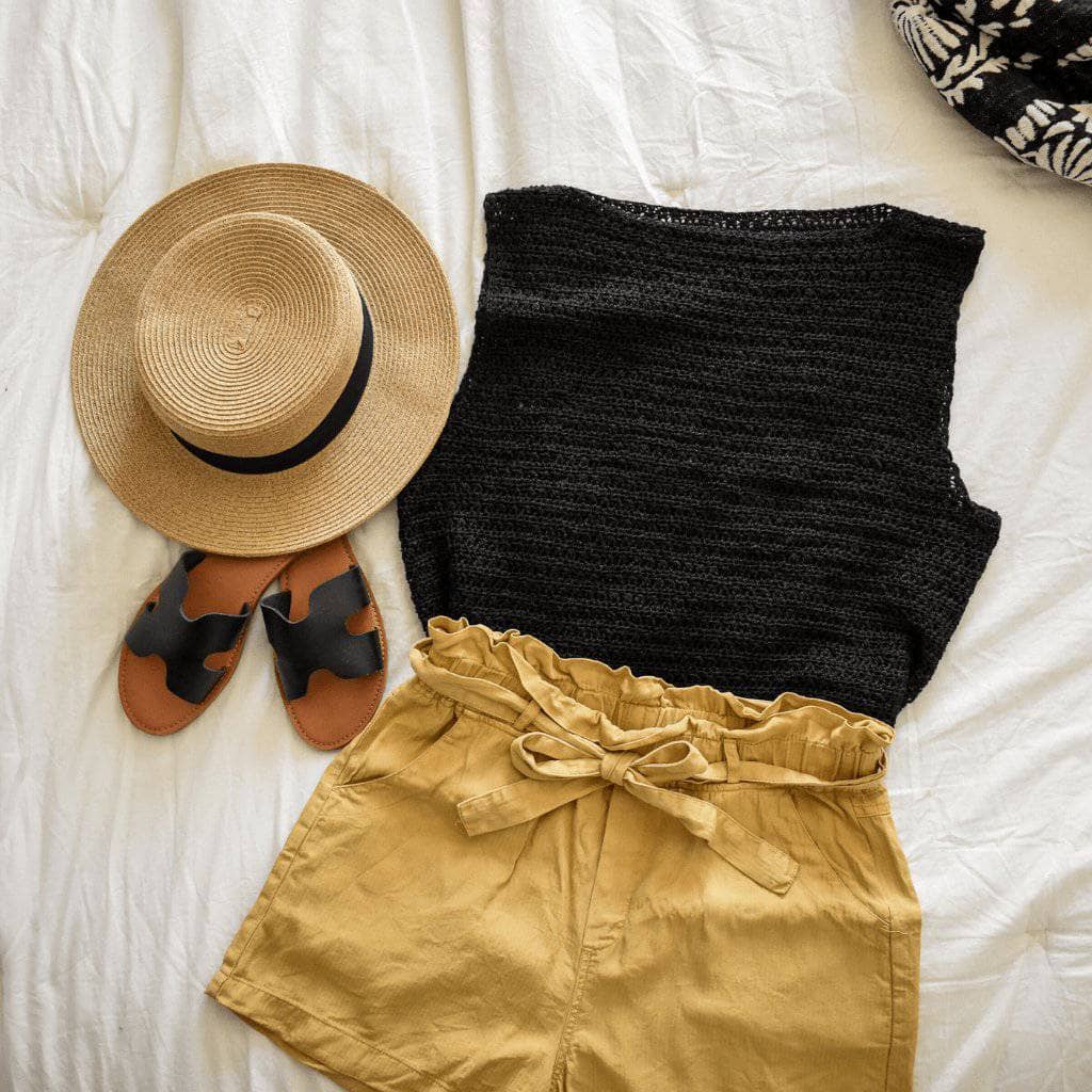 Black to the Basics Crochet Tank Top Pattern - view 2