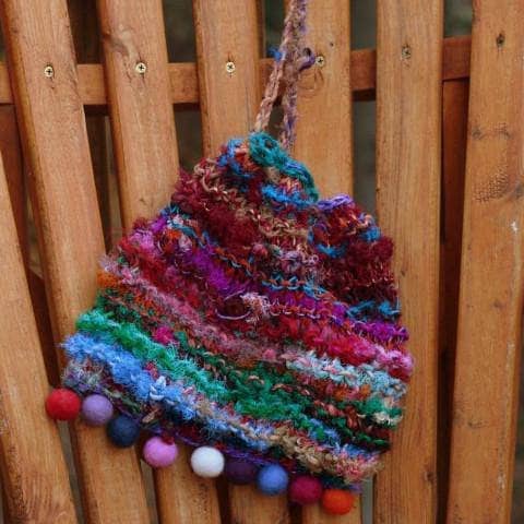 Fun Blended Purse Knitting Pattern