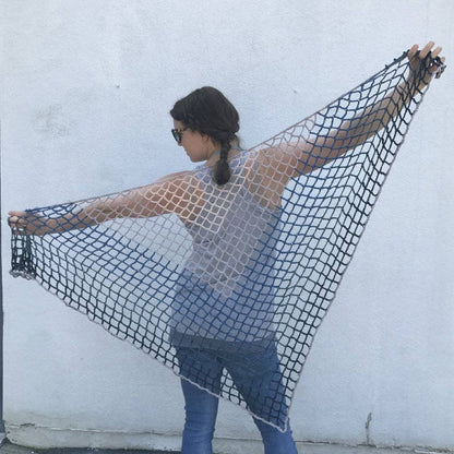 Blue Jay Lattice Shawl Crochet Kit