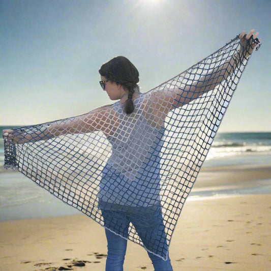 Blue Jay Lattice Shawl Crochet Pattern