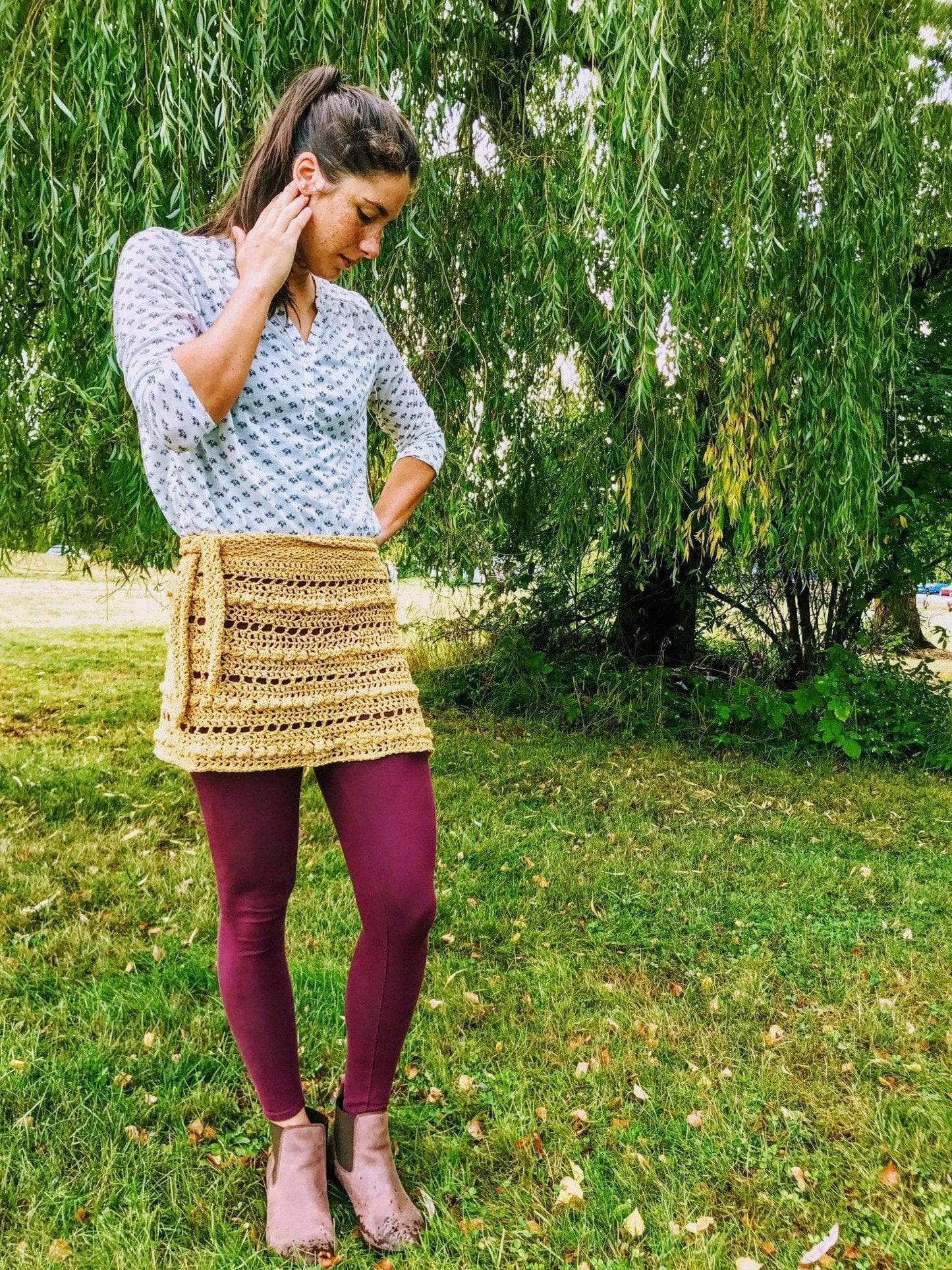 Bobble Wrap Skirt Crochet Pattern - view 4