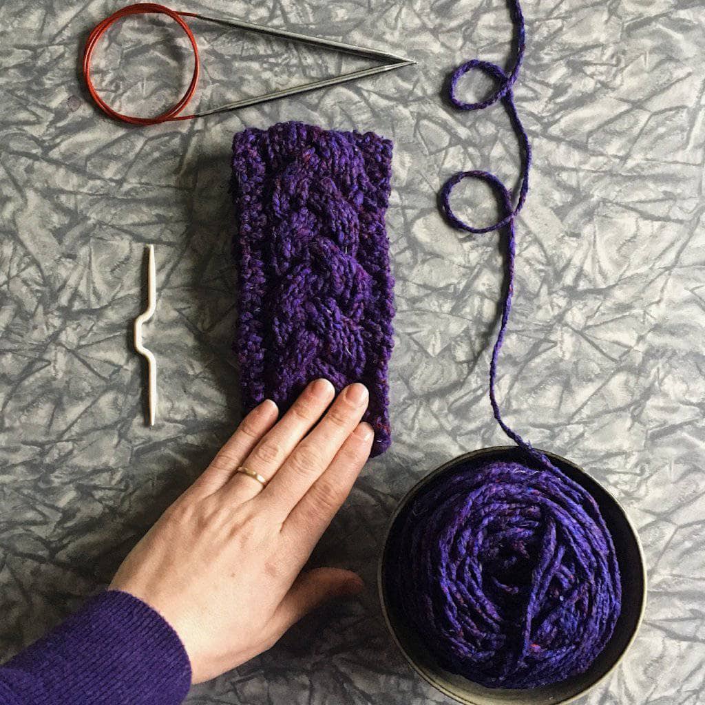 Braided Cable Mug Coozie Knit Kit - view 4