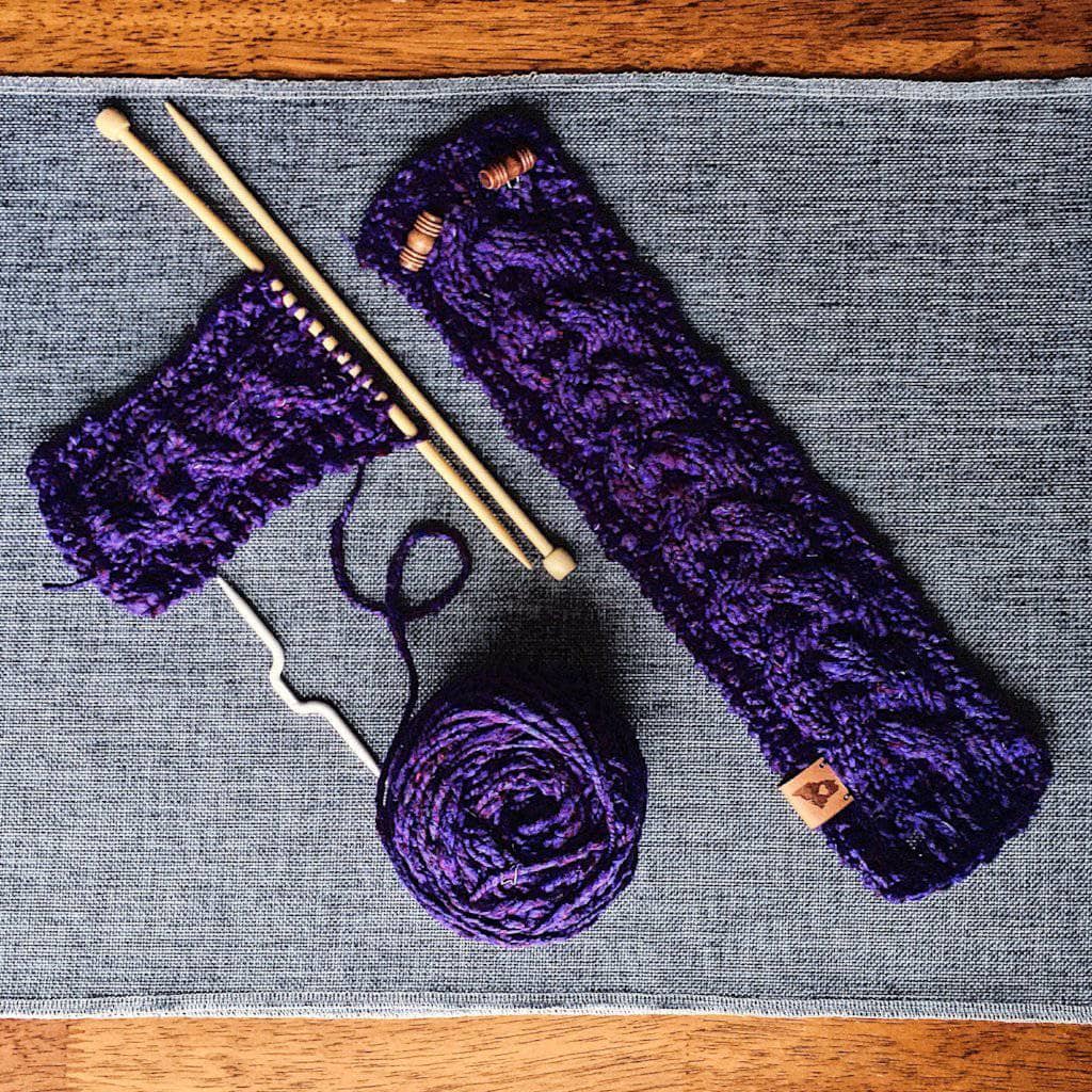 Braided Cable Mug Coozie Knit Kit - view 3
