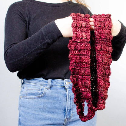 Burst My Bobble Infinity Scarf Crochet Pattern - view 3