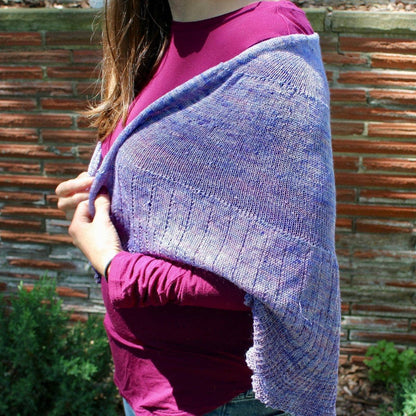 Calico Scallop Shawl Knitting Kit - view 2