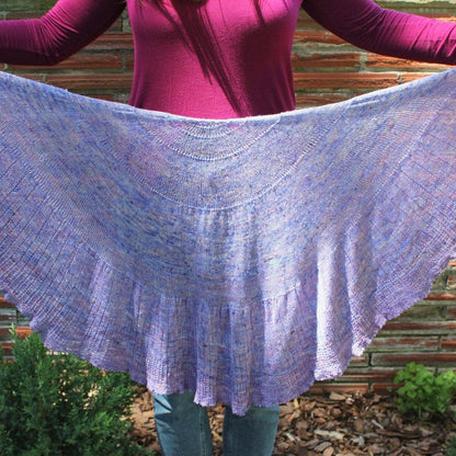 Calico Scallop Shawl Knitting Kit - view 3