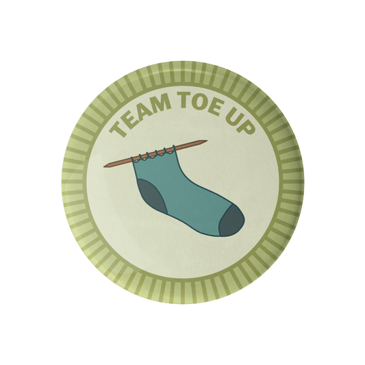 Team Toe Up Merit Badge Pin