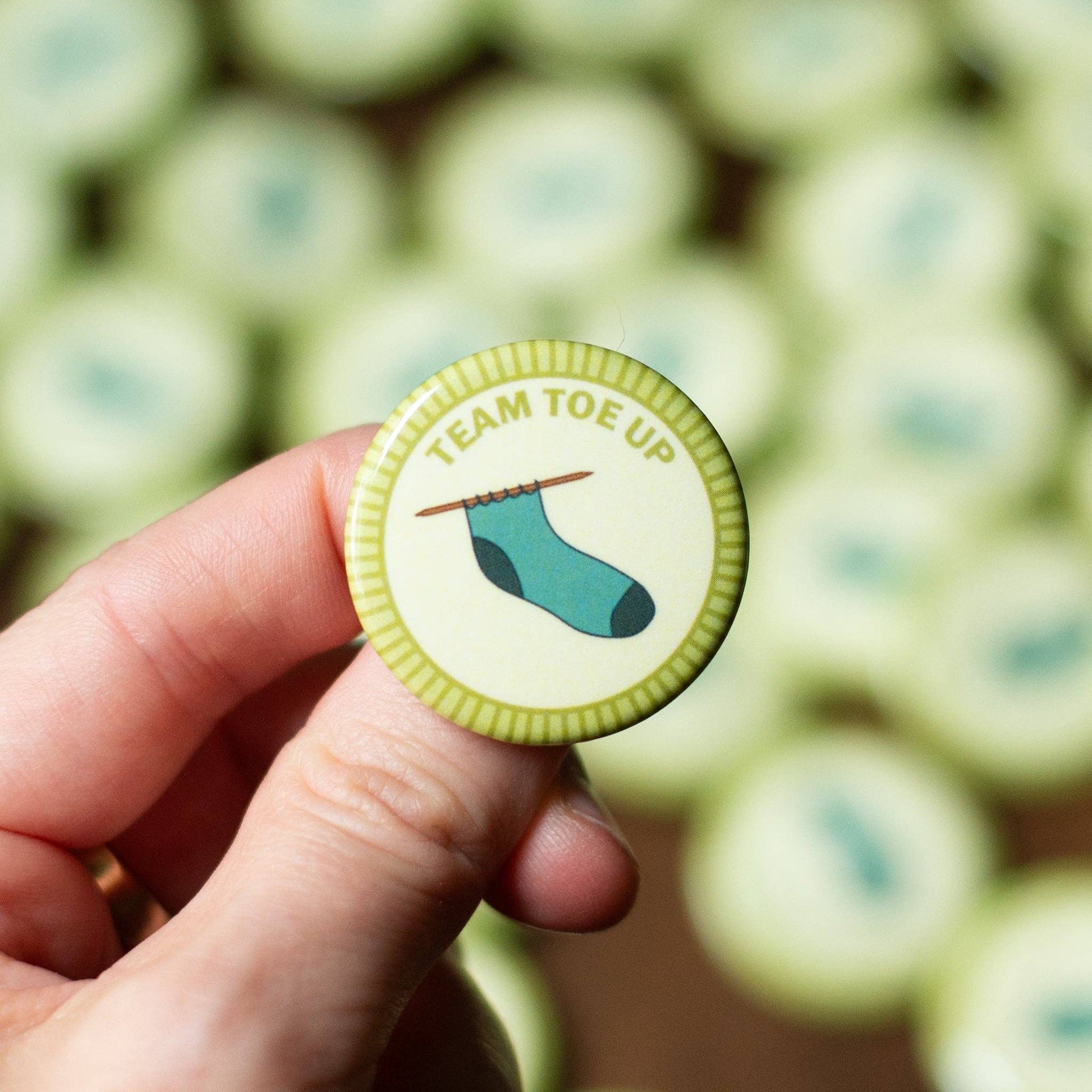 Team Toe Up Merit Badge Pin - view 2