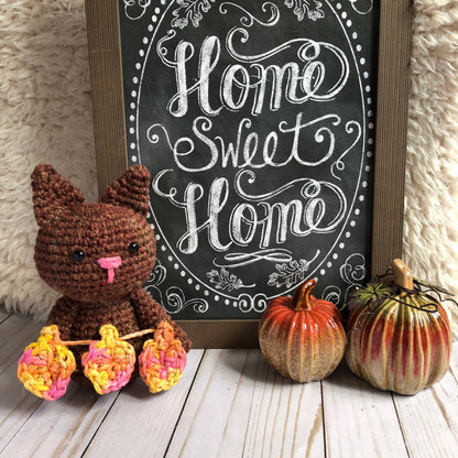 Amigurumi Crochet Cat Kit — Meet Maple the Fall Leaf Cat - view 4