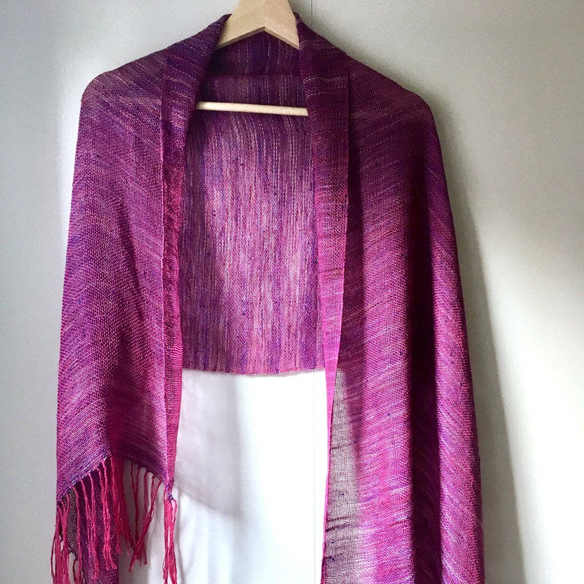 Celestial Silk Beaded Shawl Weaving Kit - view 4