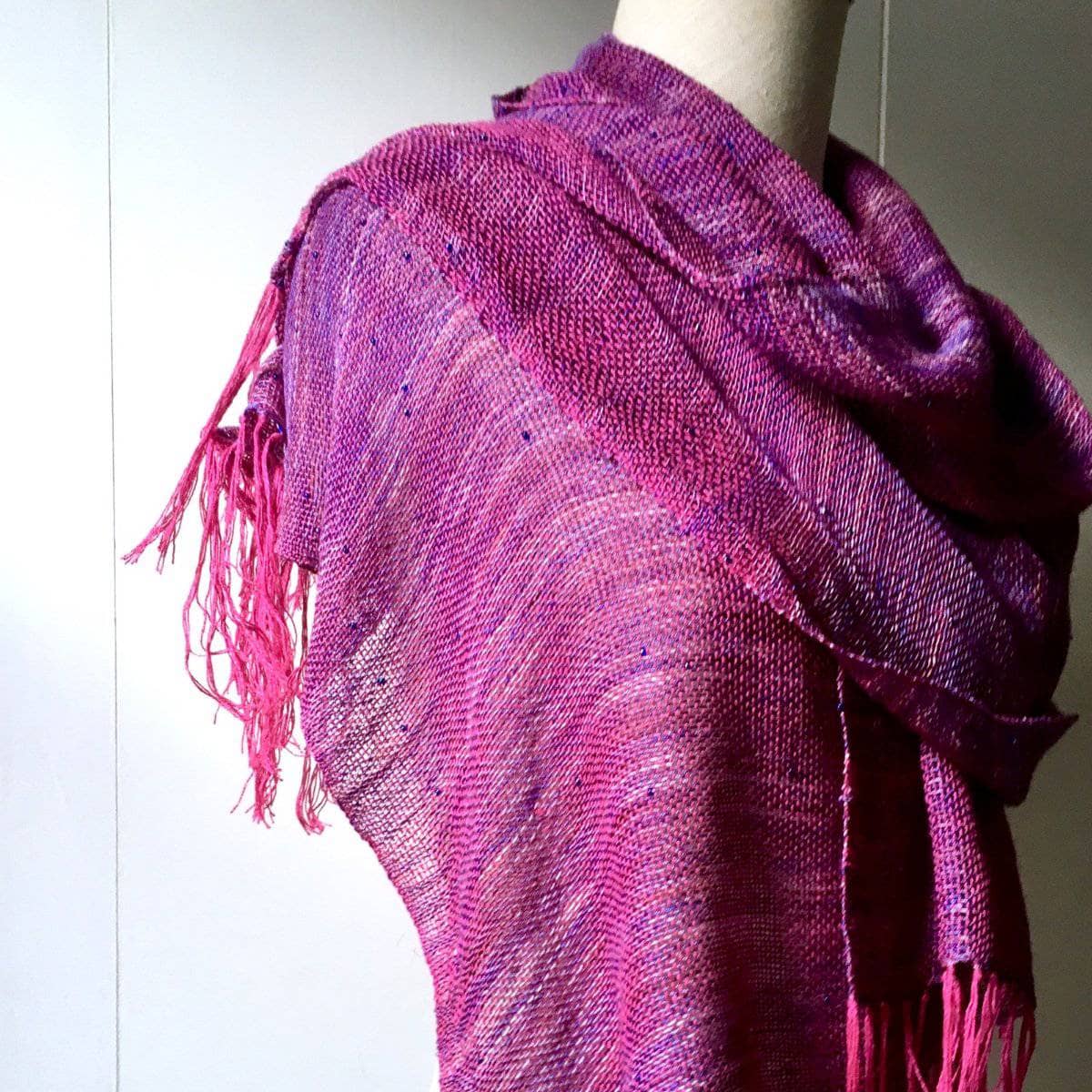 Celestial Silk Beaded Shawl Weaving Kit - view 5