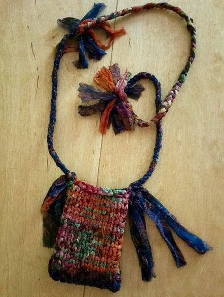Cell Phone Crossbody Shoulder Bag Knitting Pattern - view 3
