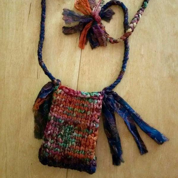 Cell Phone Crossbody Shoulder Bag Knitting Pattern