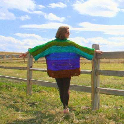 Chi Rainbow Ribbon Jacket Crochet Kit